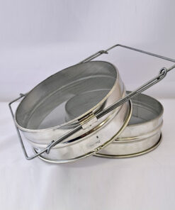 Mézszűrő dupla,állítható, inox sima