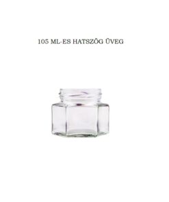 105 ml-es hatszög üveg -200Ft