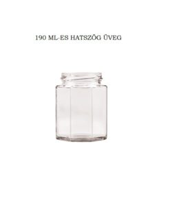 200ml-es hatszög üveg - 220Ft