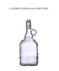 1 literes csatos üveg - 700 Ft